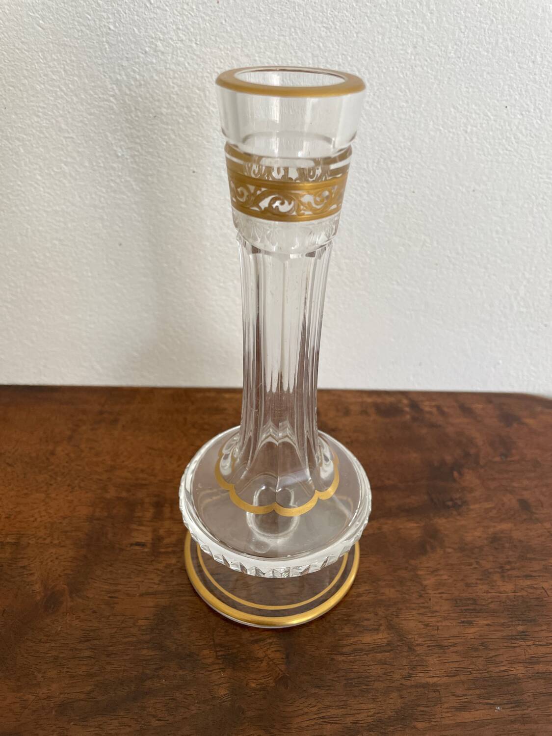 Saint Louis thistle gold vase