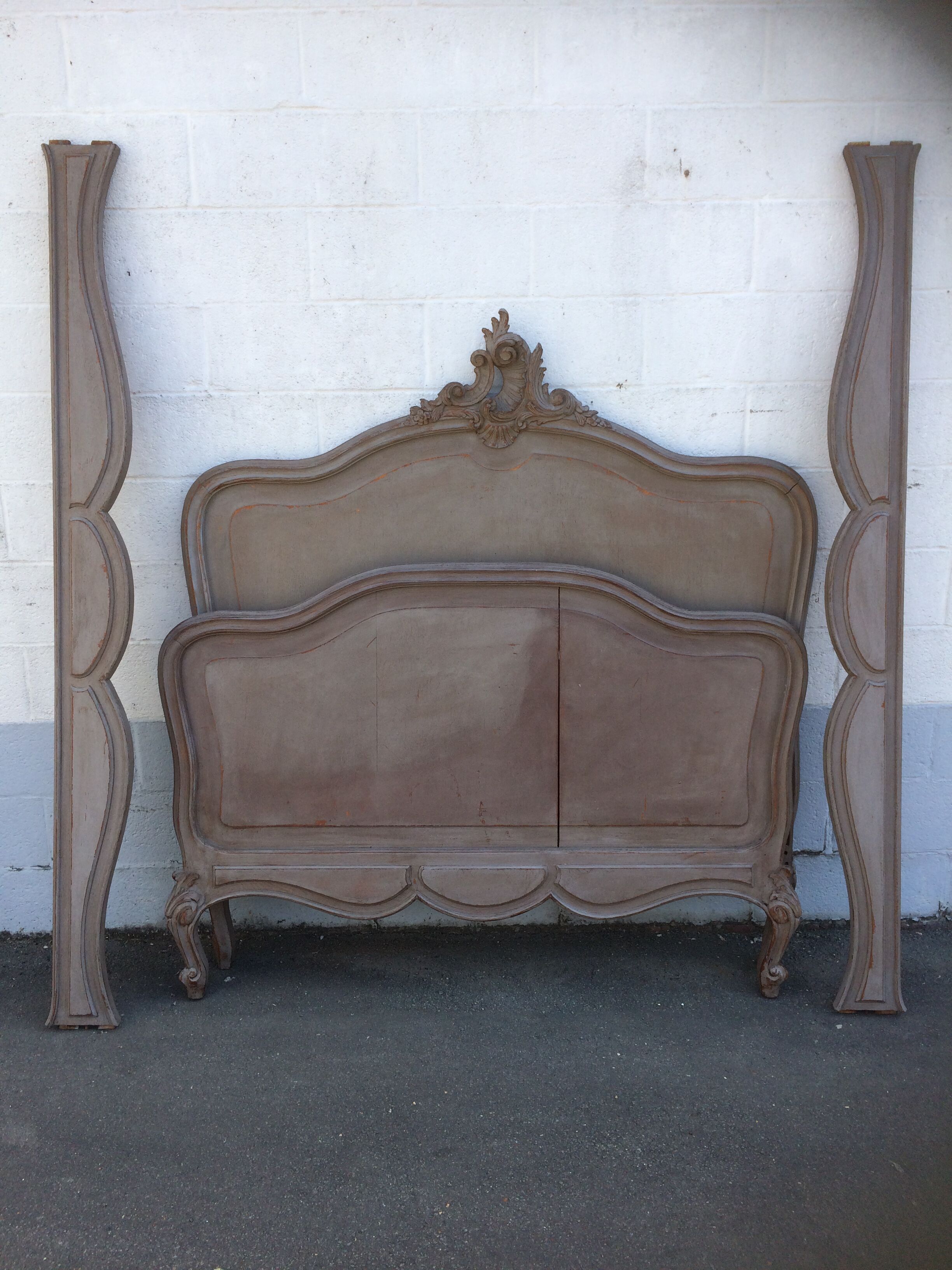 Old bed Louis XV oak