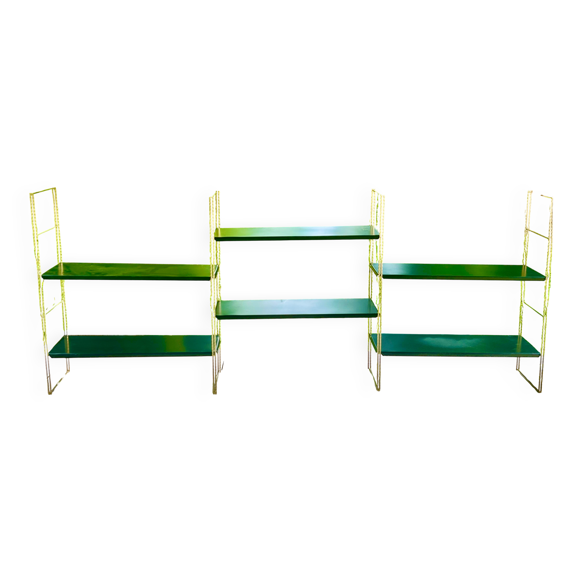 Vintage modular wall shelf string / tomado