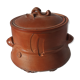 Covered soup bowl in sandstone Joël Nugier