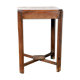 Table de chevet Art déco en teck birman