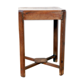 Table de chevet Art déco en teck birman