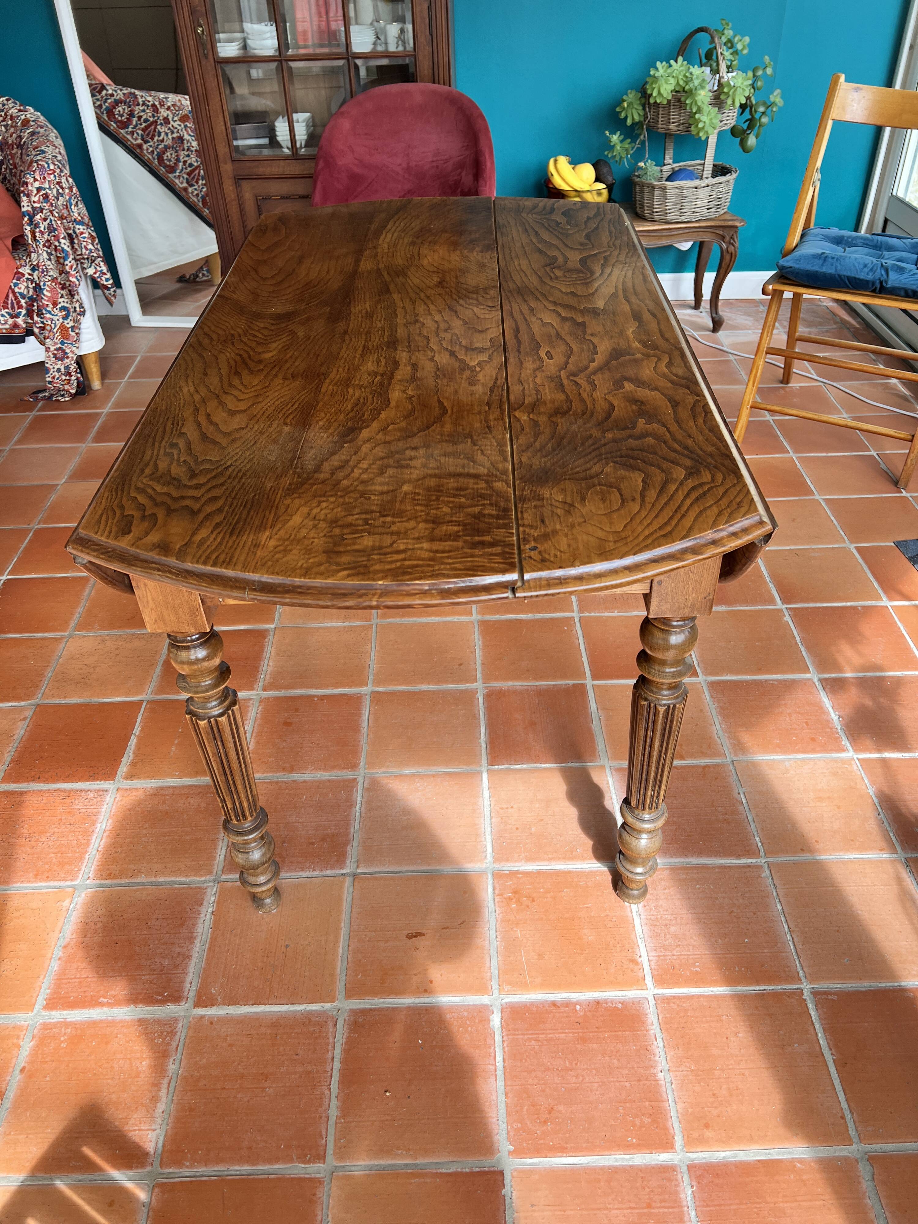 Table en orme massif