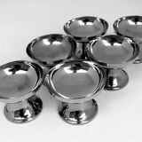 Alfra Italy design Carlo Alessi set 6 ice cream cups years 40