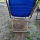 Pair of vintage folding deckchairs