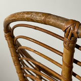 Pair of rattan armchairs