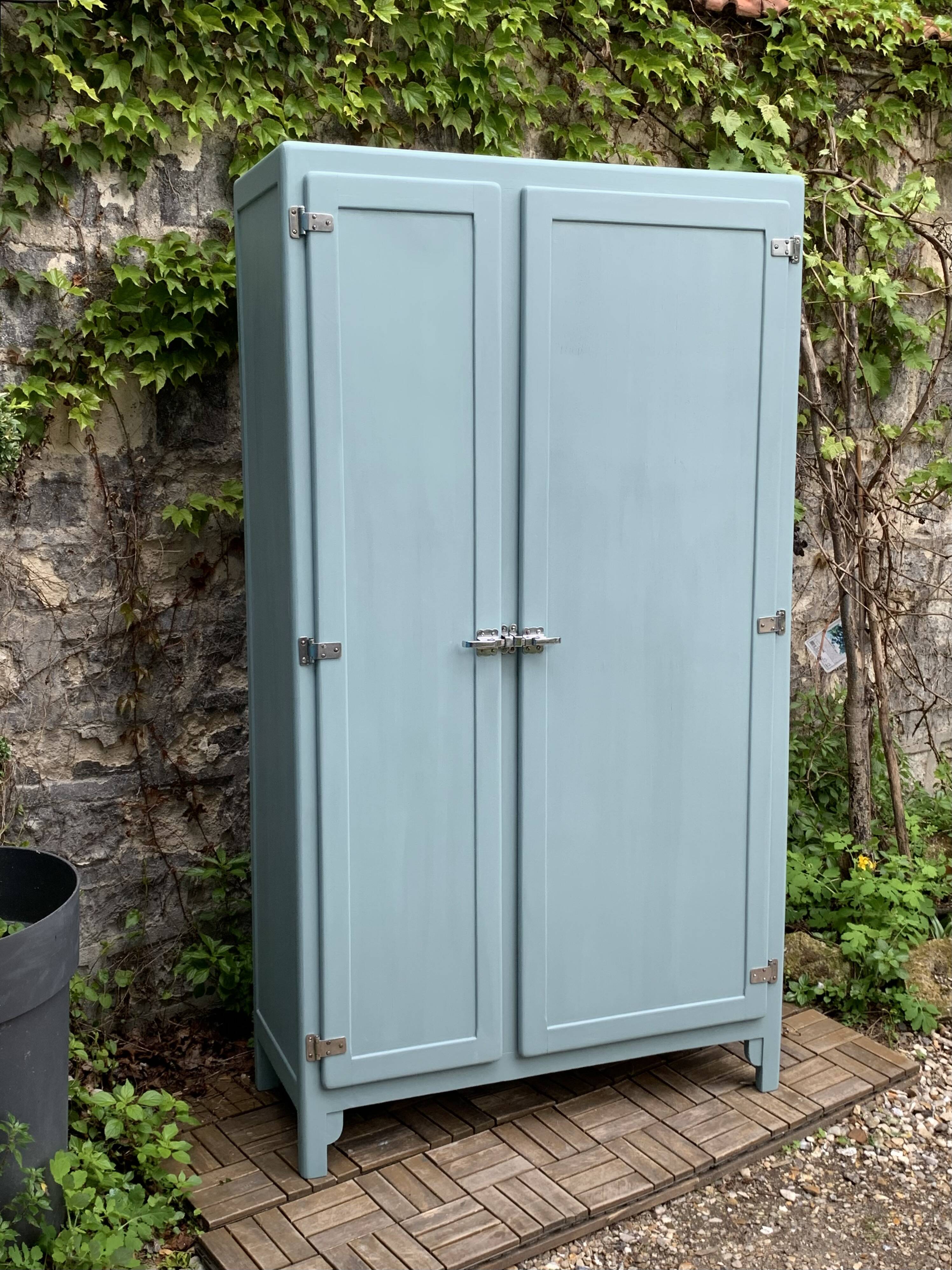 Mado 1940 blue/grey green kitchen cabinet buffet