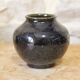 Small glazed stoneware vase signed