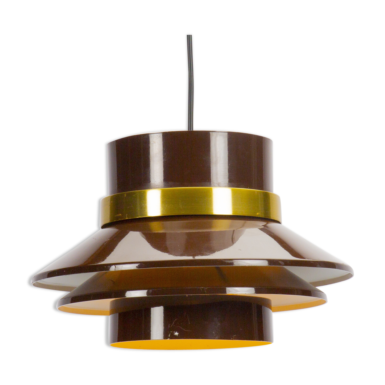 Brown Carl Thore for Granhaga Metalindustri Pendant Lamp