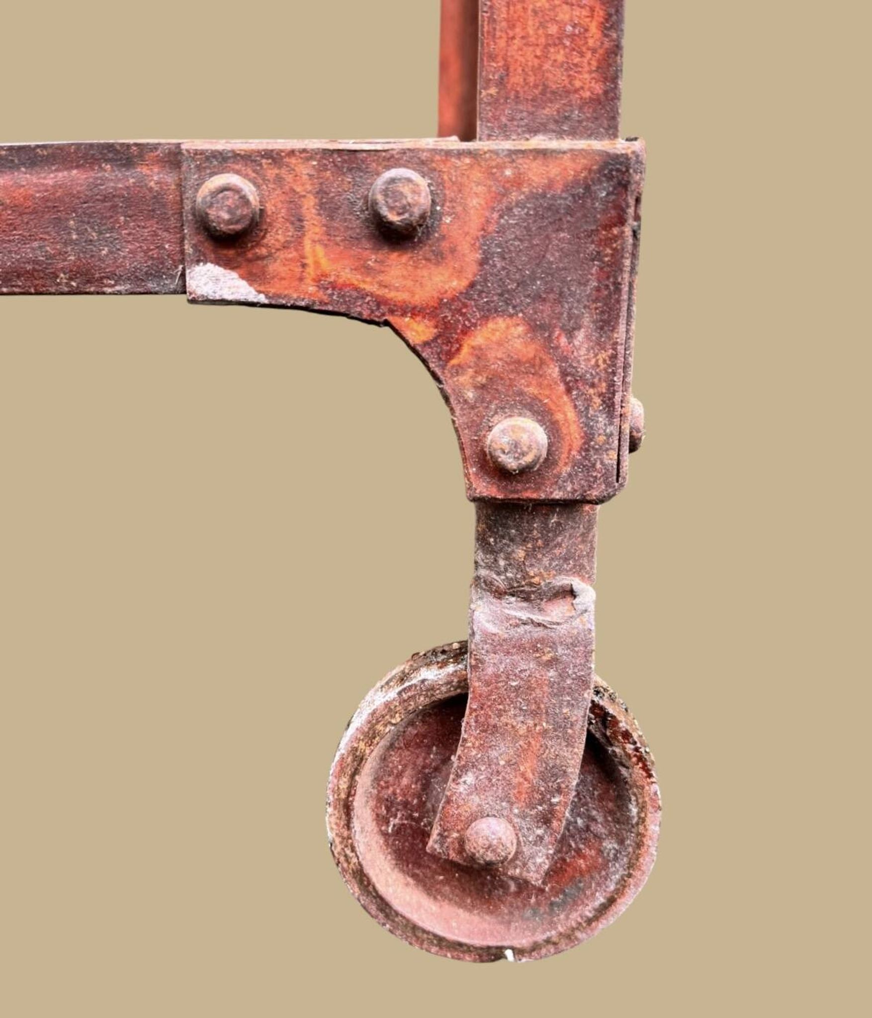 Old industrial shelf, workshop furniture