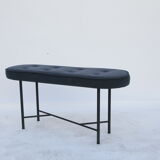 Corduroy upholstery bench