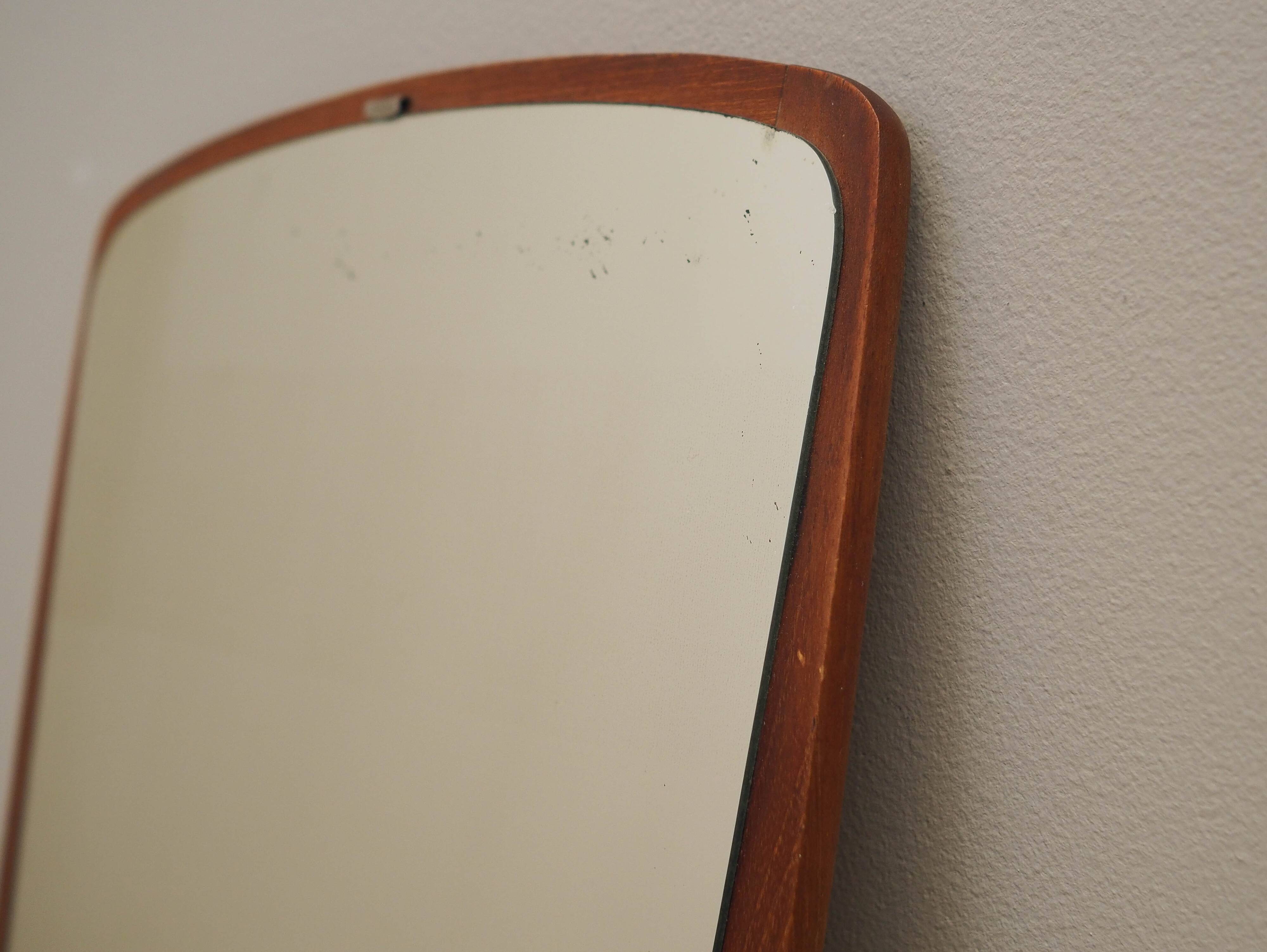 Mirror in teak frame, Danish design, 1970s, production: Denmark