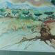 Tableau , aquarelle paysage provencal