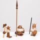 Teak toy Vikings Kay Bojesen Denmark 1960s