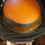 Suspension orange speckled glass paste