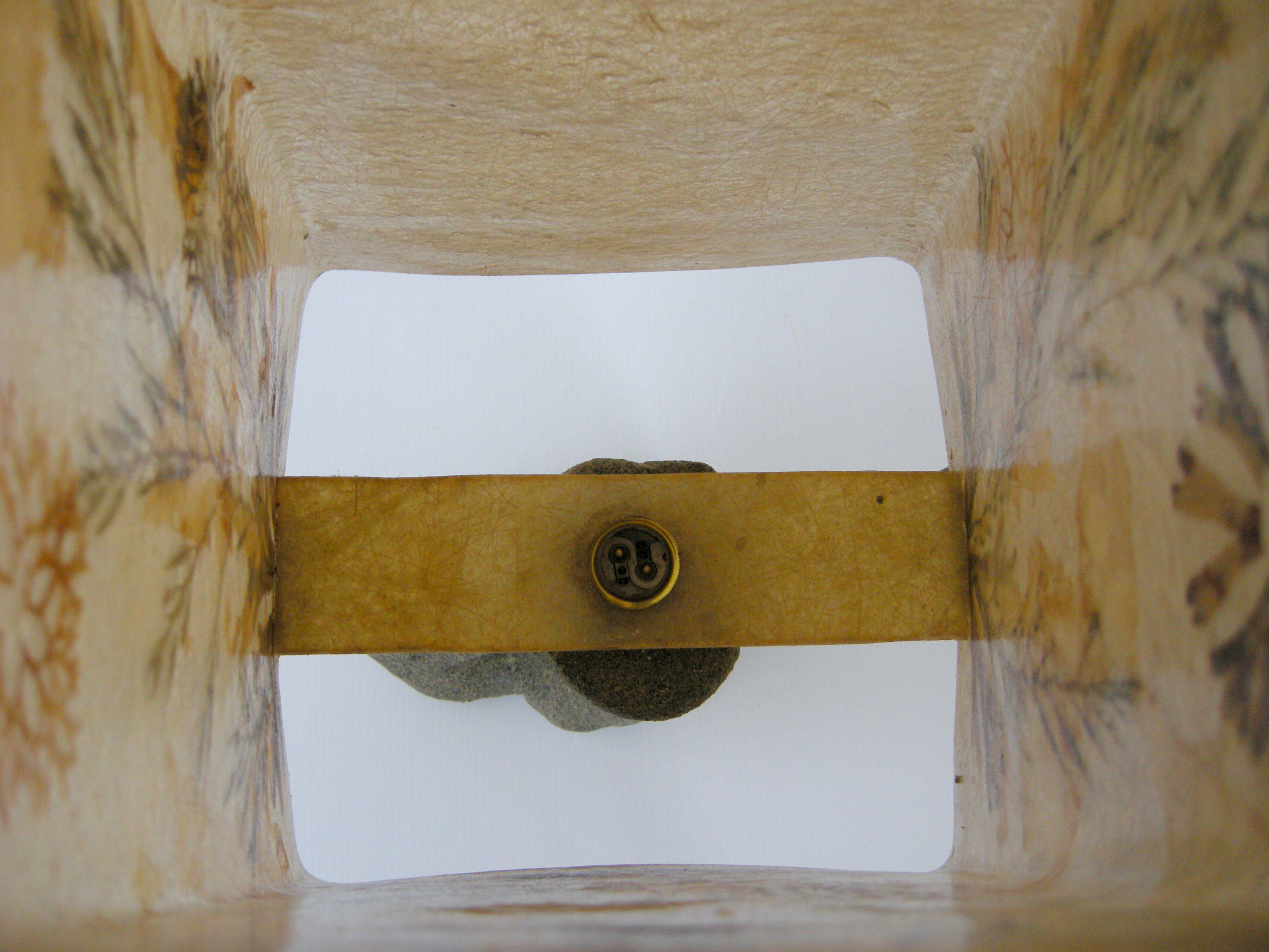 Stone & resin lamp 1970