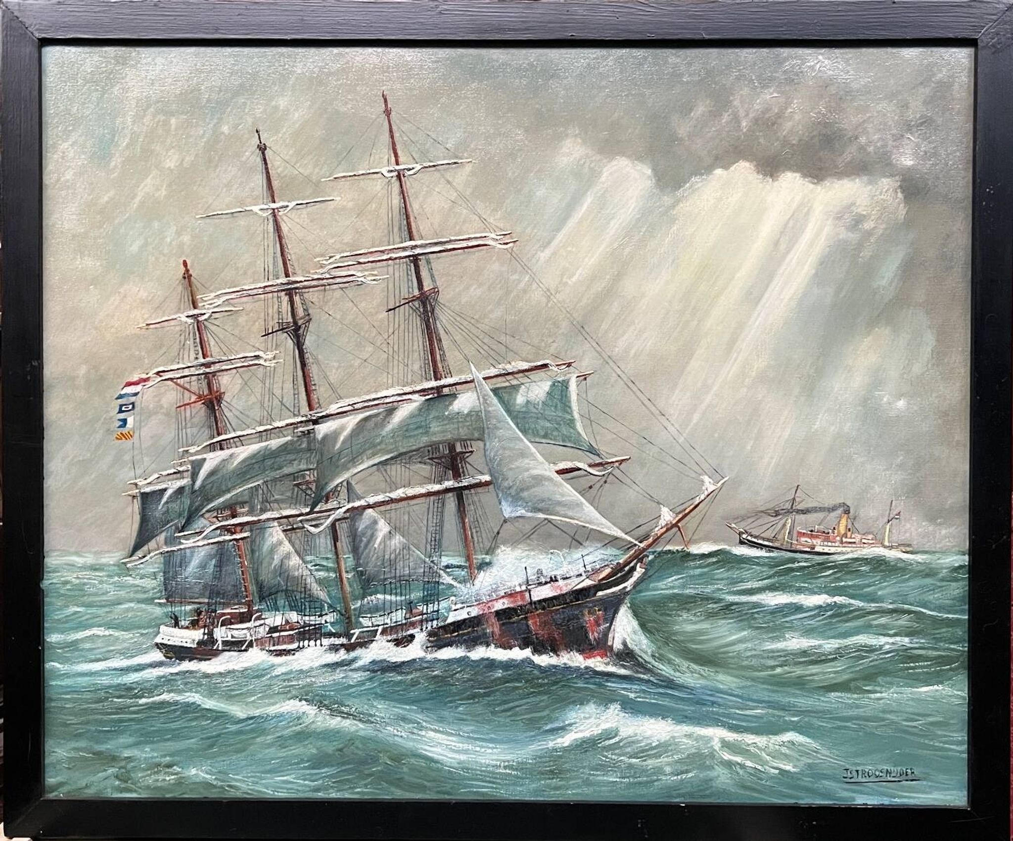 "Seascape". Oil on canvas.