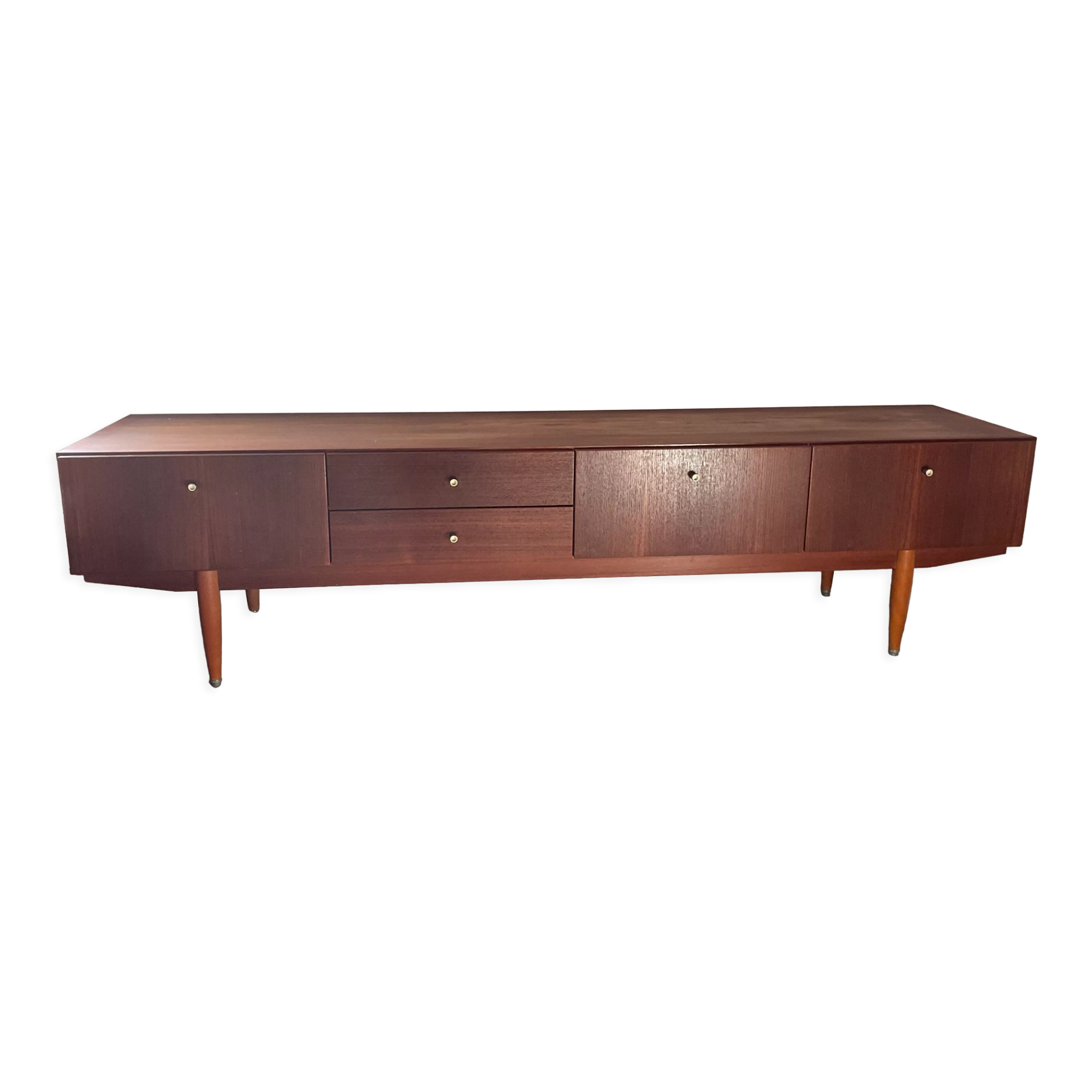 Scandinavian teak row from the 60s and 70s