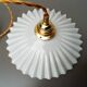 Suspension vintage opaline blanche