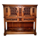 Gothic sideboard in oak and walnut – French school, 19th century