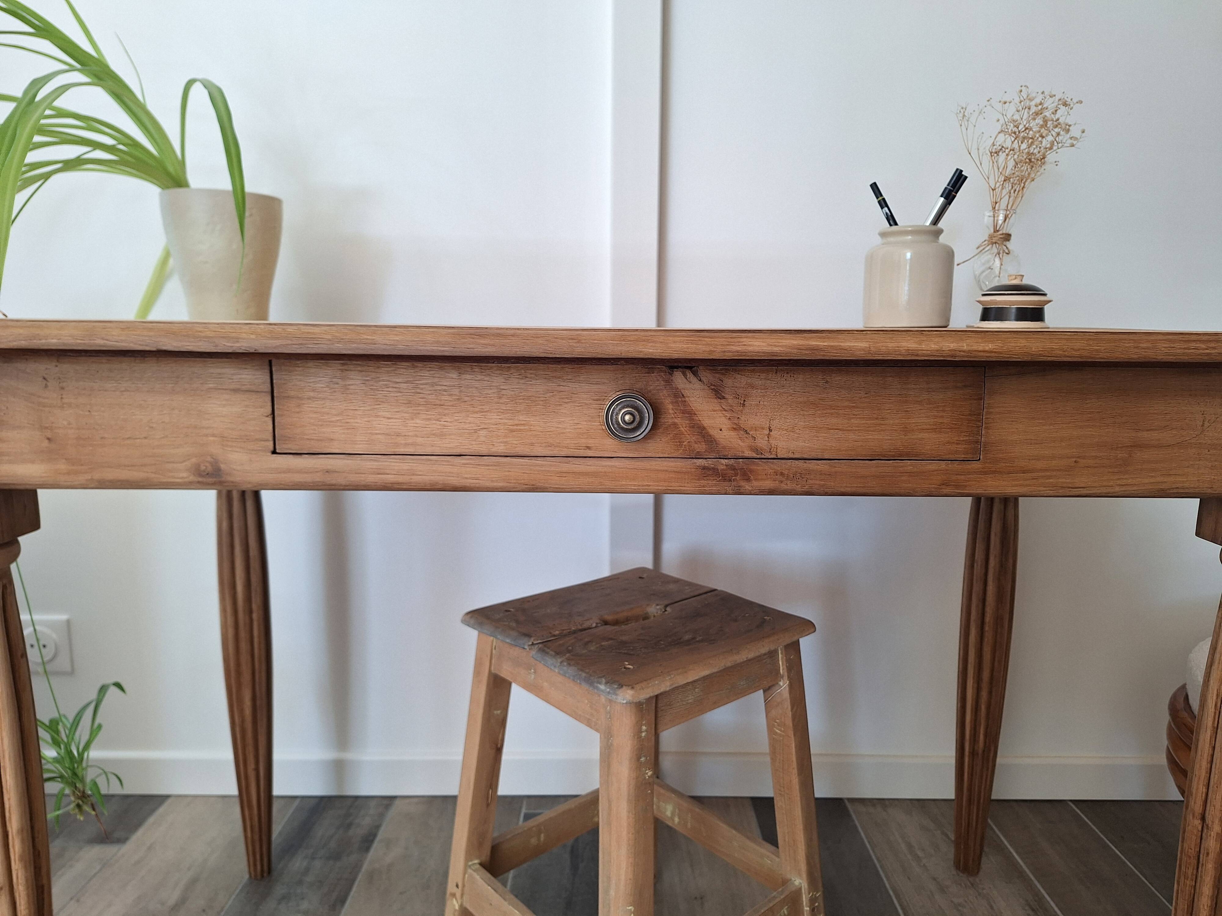 Country style oak farmhouse desk / table