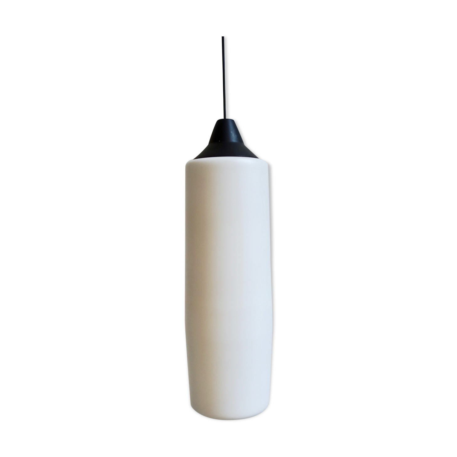 Vintage "Tube" white opaline suspension