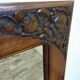 Art Deco mirror with a wooden frame