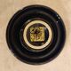 Small vintage ashtray in black ceramic with gold decoration in Greek style.