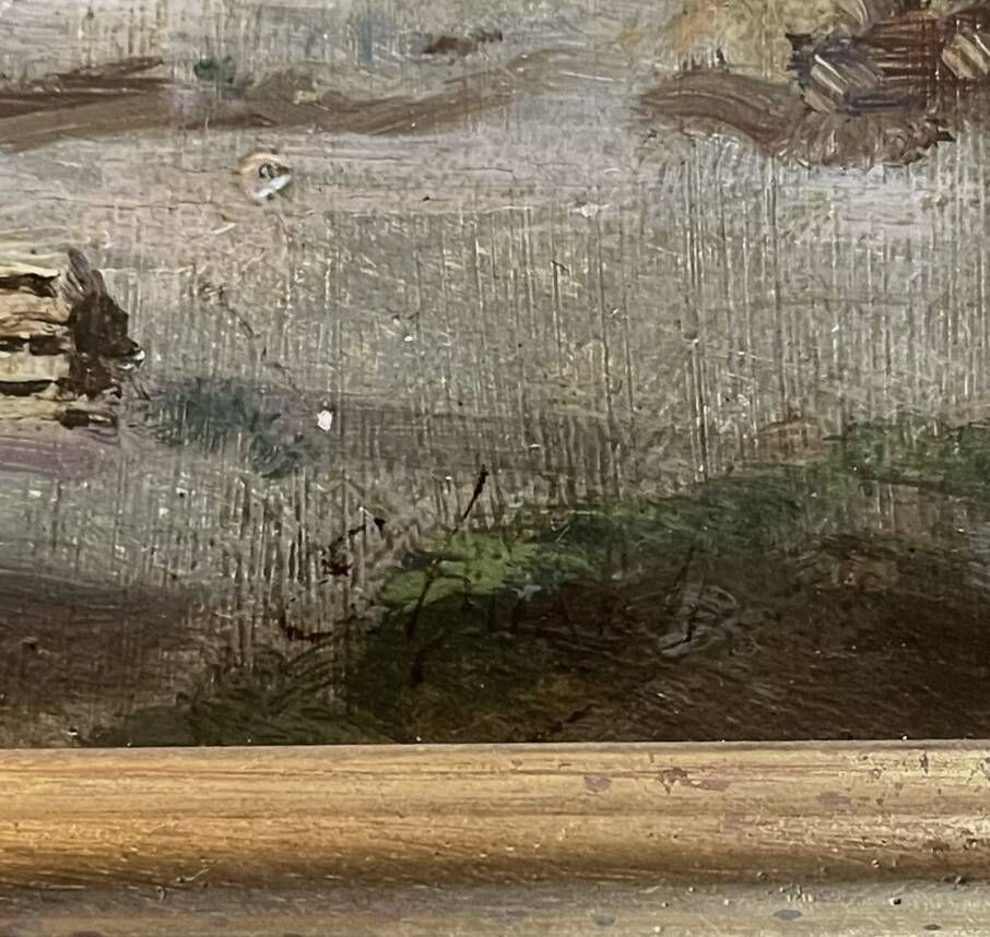 Oil on panel, Clamart, signed Eugène Lavieille (1820-1889), 1870
