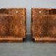 1935s Pair of Art Deco Bedside Tables, Czechoslovakia