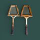 Pair of tennis rackets 1960