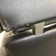 Vintage black armchair / chaise longue with star base