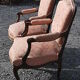 Bergères style Louis XV armchairs in Walnut