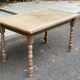 20th century extendable farmhouse dining table renovated in raw wood 225cm