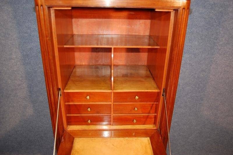 18th century small secretary of lady louis xvi in mahogany