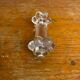 Set of 12 Antique Molded Bubble Glass Knife Rests Vintage Tableware