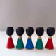 5 candlesticks, vintage decoration Erzgebirge
