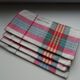 Lot 4 torchons lin/coton moderne confiserie vintage