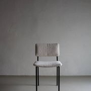 Black metal boucle chair | Kembo | Netherlands | 1960s