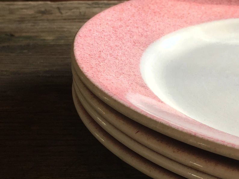 4 flat plates Badonviller, Made in France