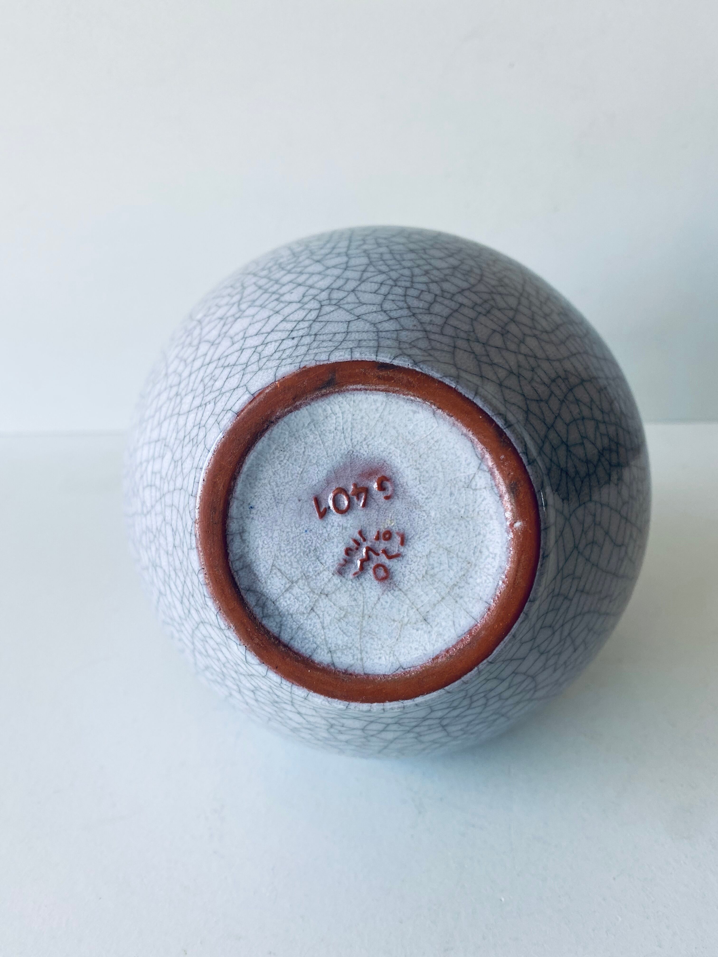 Vintage ceramic pottery cracked effect