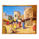 Old large vintage Orientalist painting