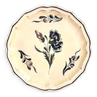 Decorative plate from Salins France, Epinal decor 25.5 cm