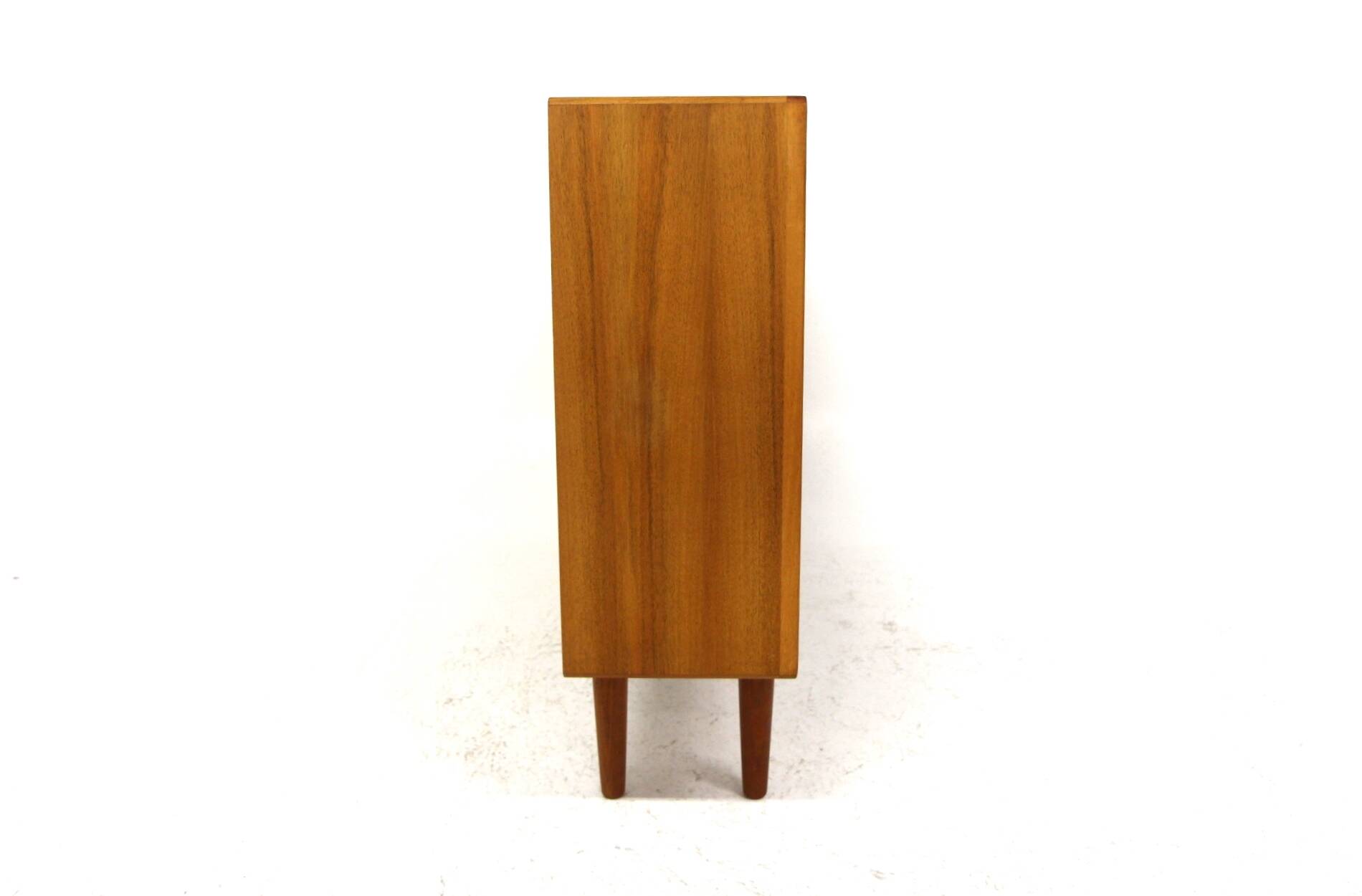 Scandinavian walnut bookcase "Facett", Bertil Fridhagen, Bodafors, Sweden, 1960
