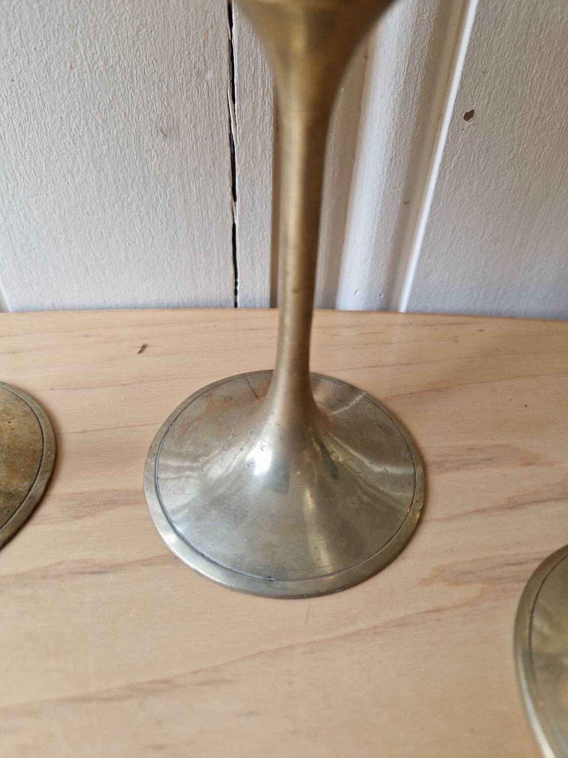 Lot De 4 Calisse Verre En Laiton