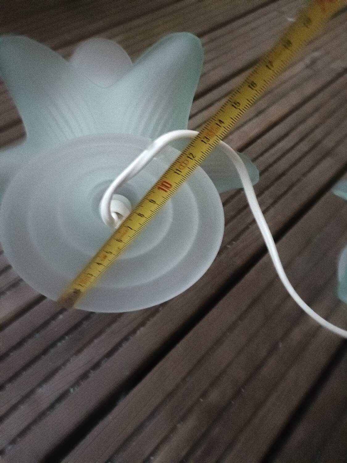 Pair of vintage flower lamps