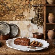Antique deep dish in white Limoges porcelain, with rockwork relief.