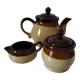 Teapot, milk jug and sugar bowl set