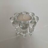 Vintage glass candle holders