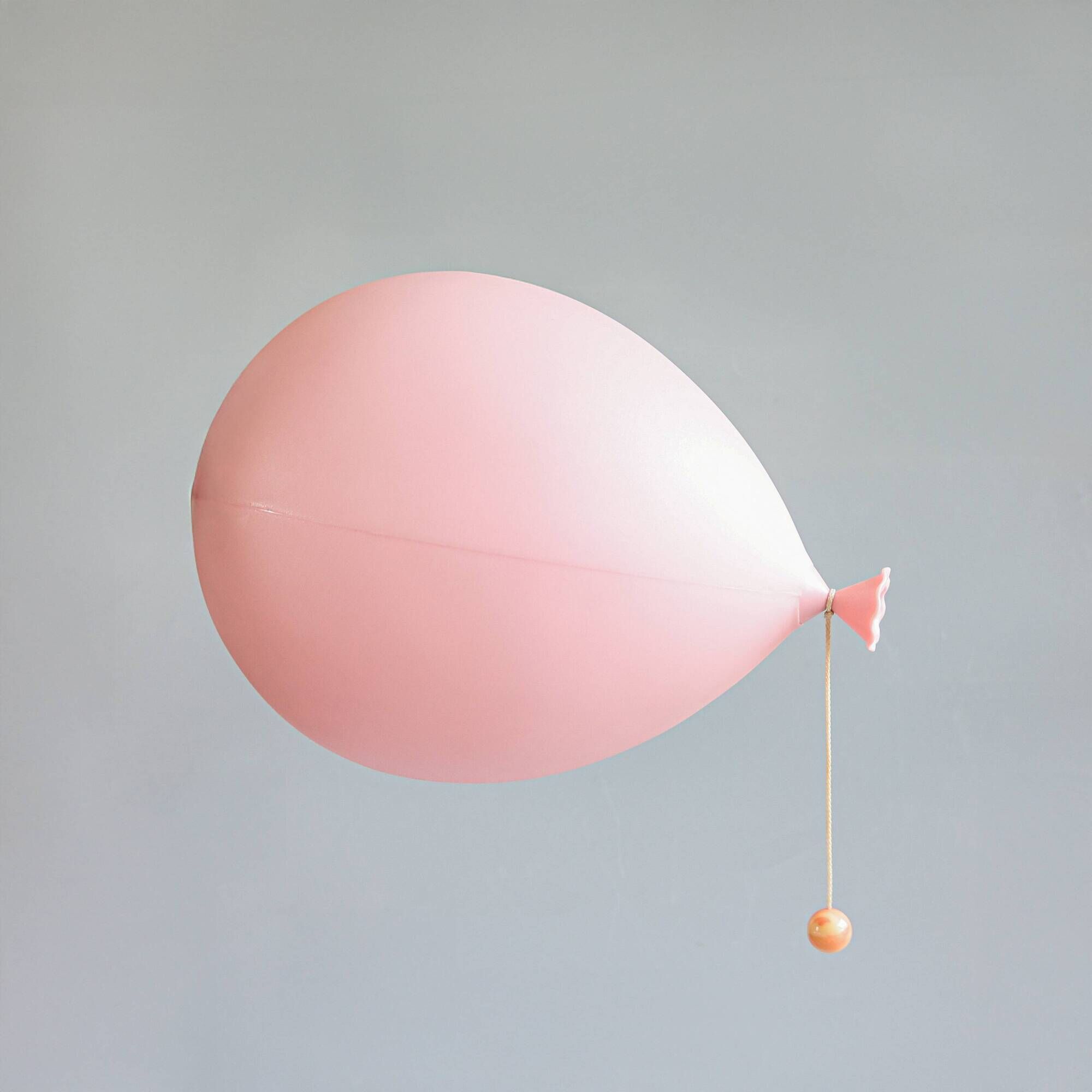 Bilumen 'Balloon' pink wall lamp by Yves Christin, Italy, 1980s.